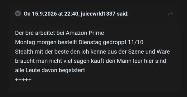 Rückmeldung eines Kunden via Forum