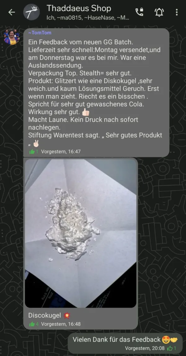 Rückmeldung eines Kunden via Threema