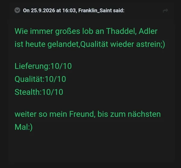 Rückmeldung eines Kunden via Forum