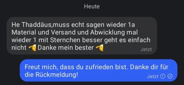 Rückmeldung eines Kunden via Signal