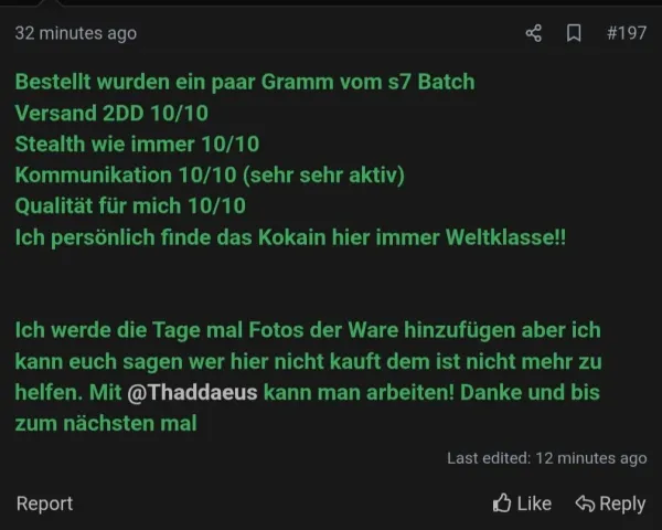 Rückmeldung eines Kunden via Forum