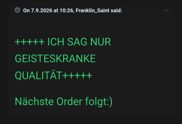 Rückmeldung eines Kunden via Forum
