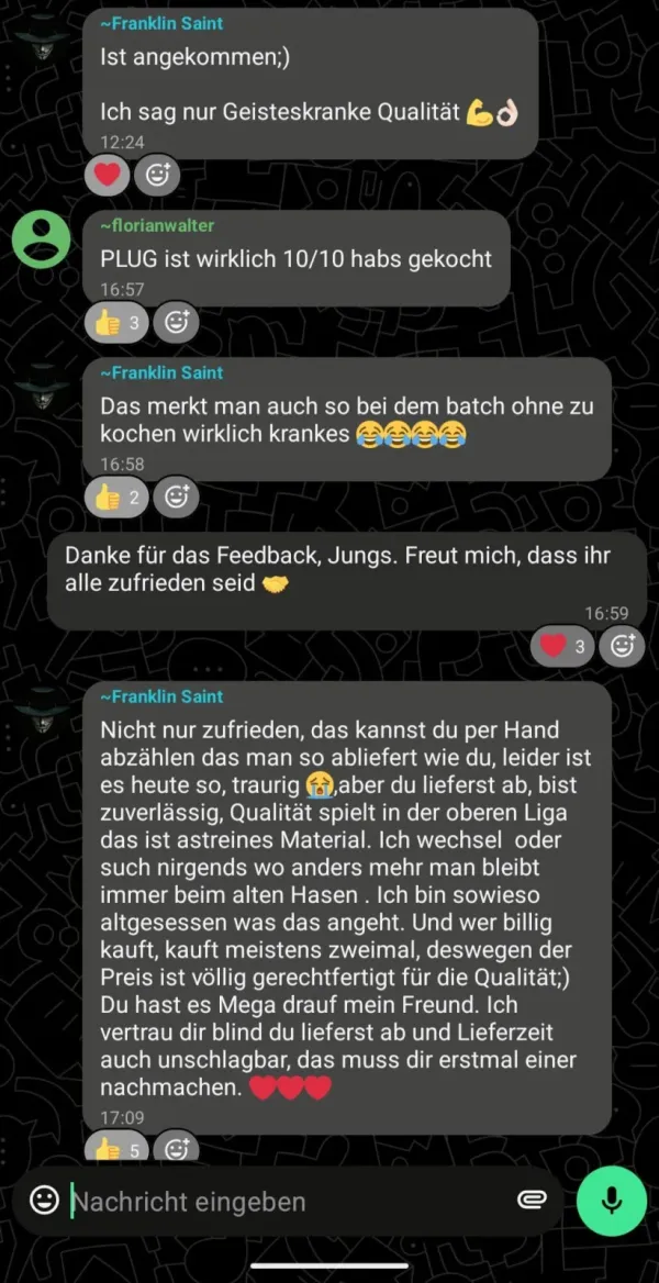 Rückmeldung eines Kunden via Threema