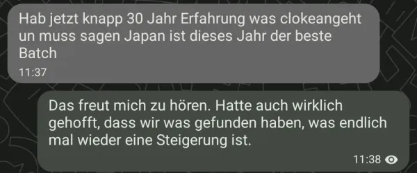 Rückmeldung eines Kunden via Threema