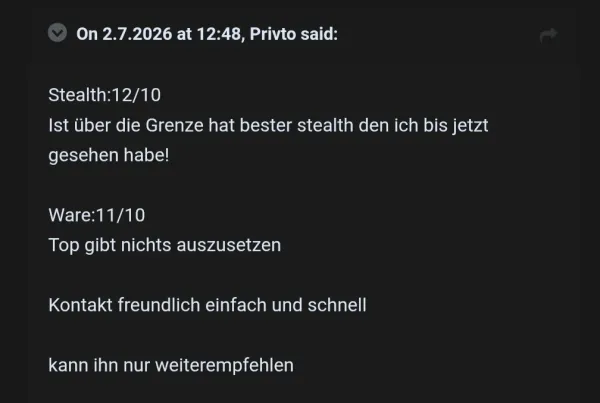 Rückmeldung eines Kunden via Forum