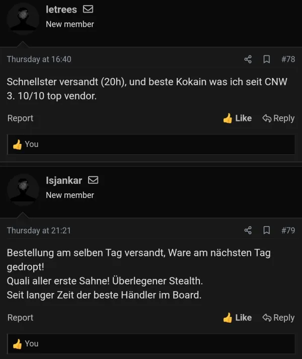 Rückmeldung eines Kunden via Forum