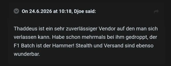 Rückmeldung eines Kunden via Forum