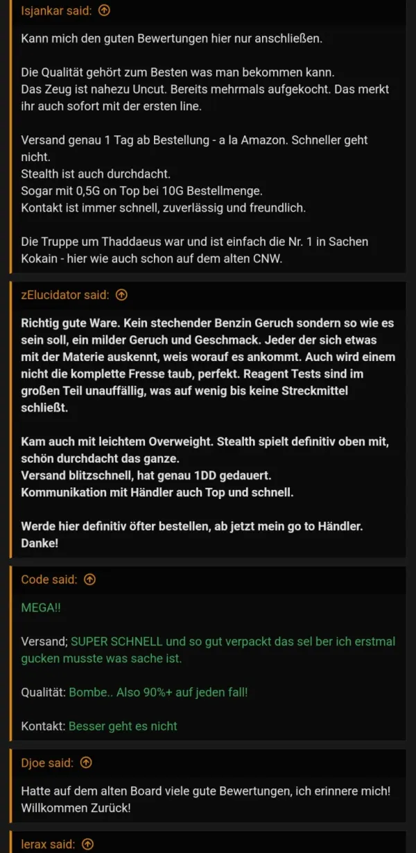 Rückmeldung eines Kunden via Forum