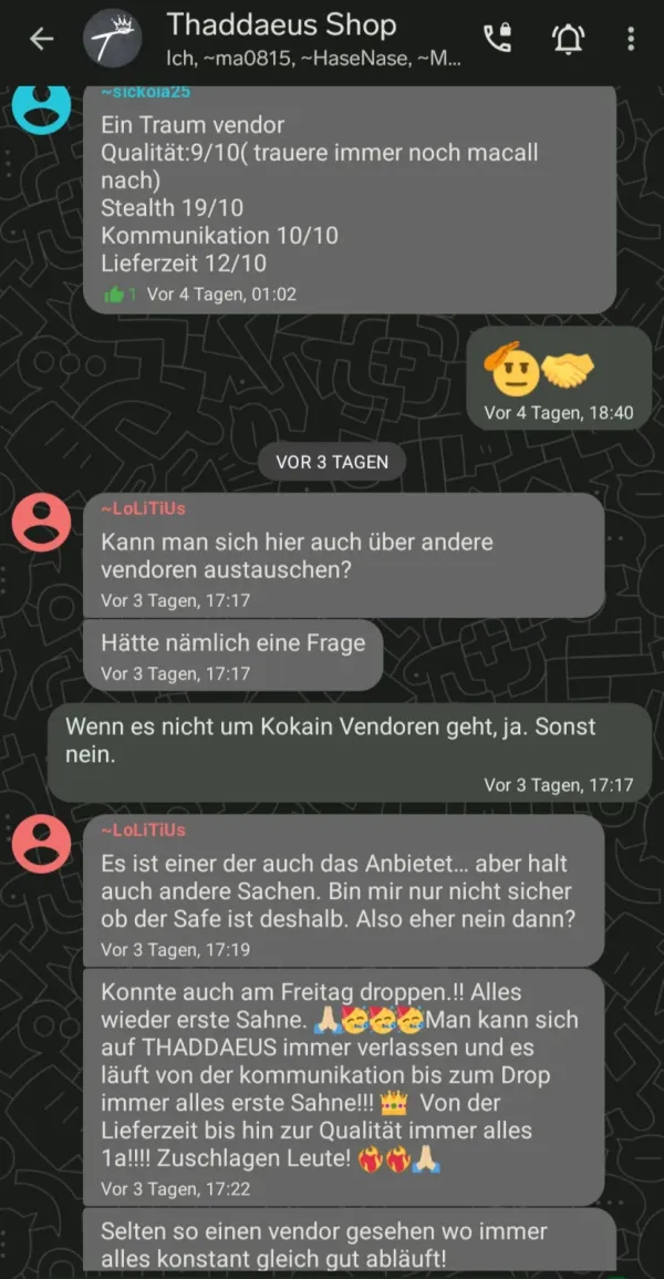 Rückmeldung eines Kunden via Threema