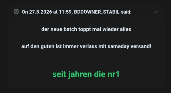 Rückmeldung eines Kunden via Forum