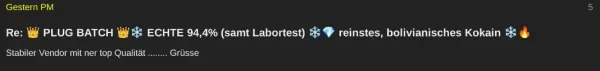 Rückmeldung eines Kunden via Forum