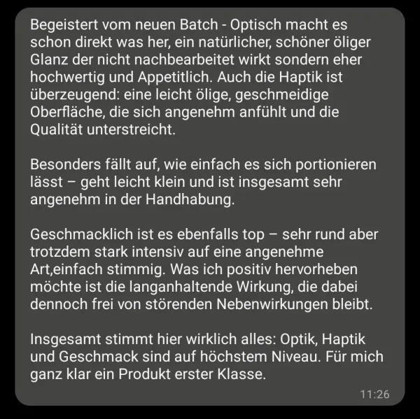 Rückmeldung eines Kunden via Threema