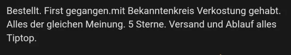 Rückmeldung eines Kunden via Forum